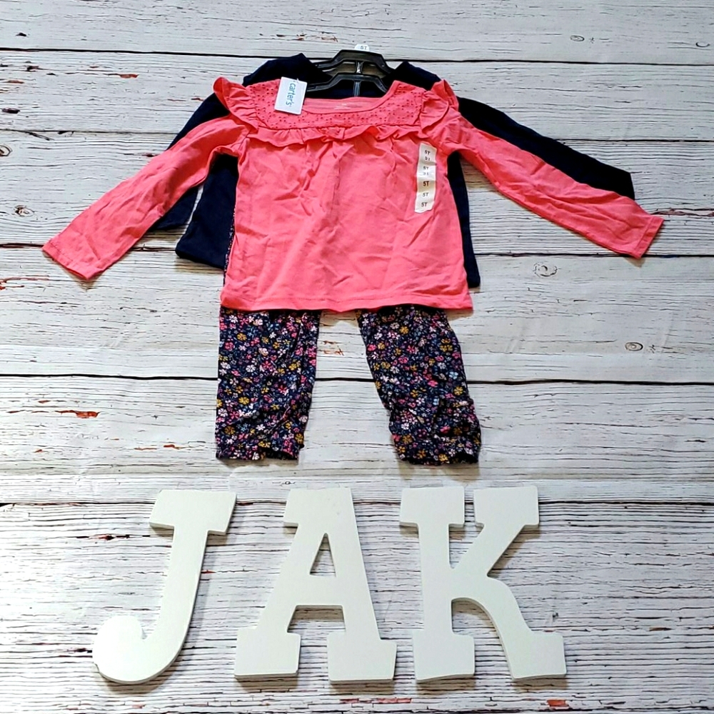 🆕️ CARTER'S GIRLS THREE PIECE MATCHING SET